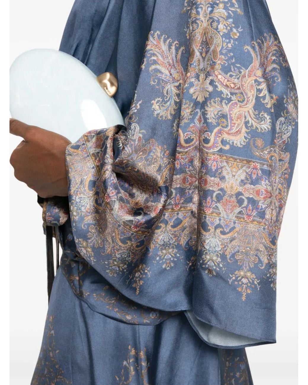 Zimmermann Blue Valiant Batwing Gown