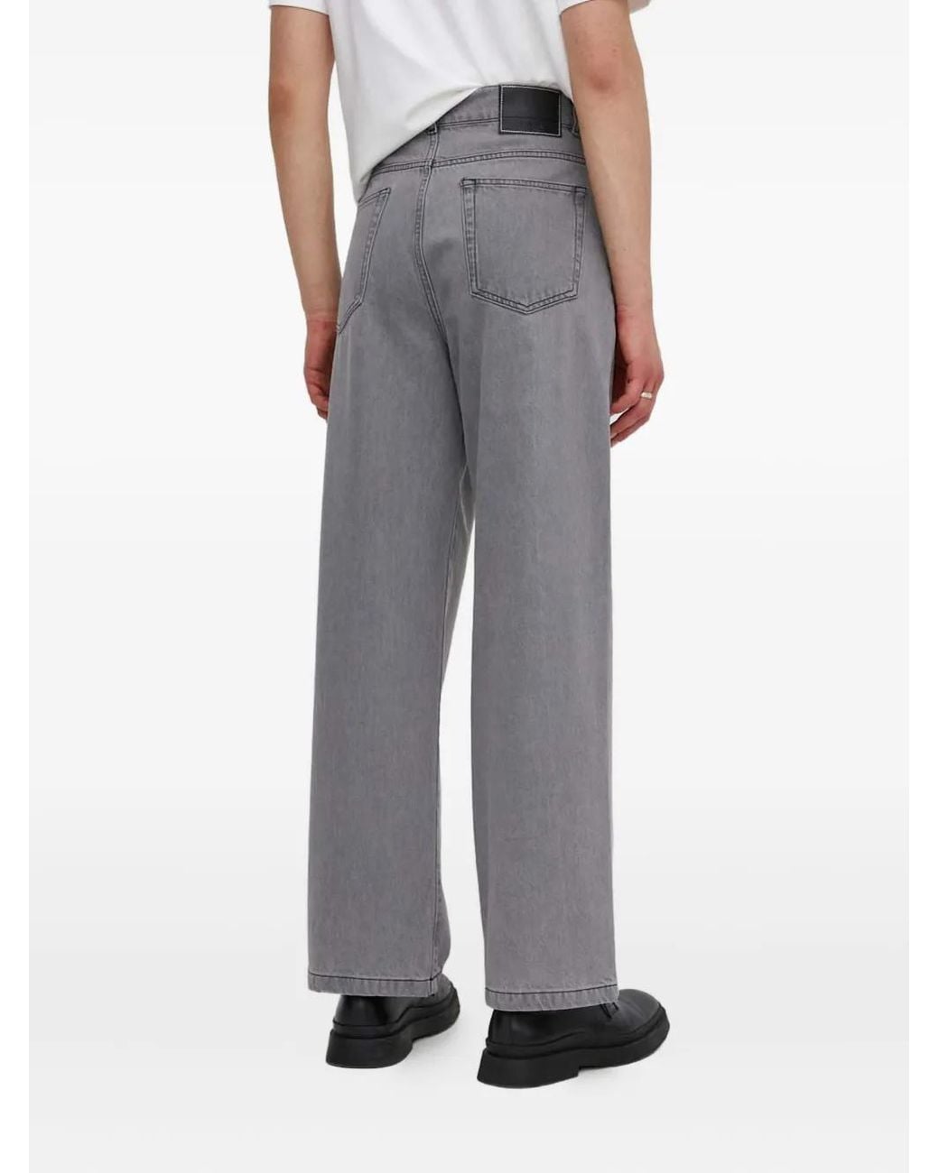 IRO Gray Antonio Pleated Jeans for men