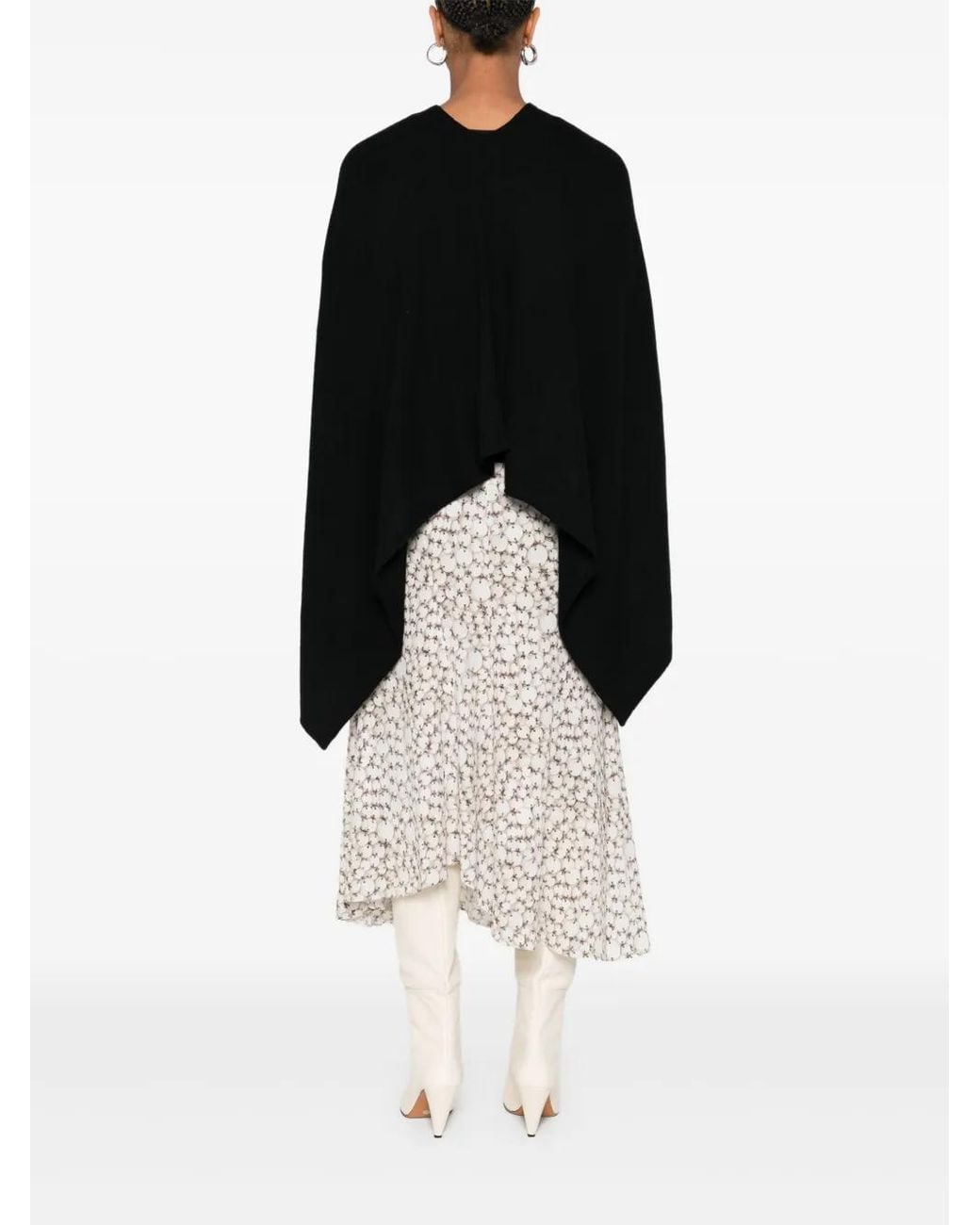 Bompard Black Cashmere Poncho
