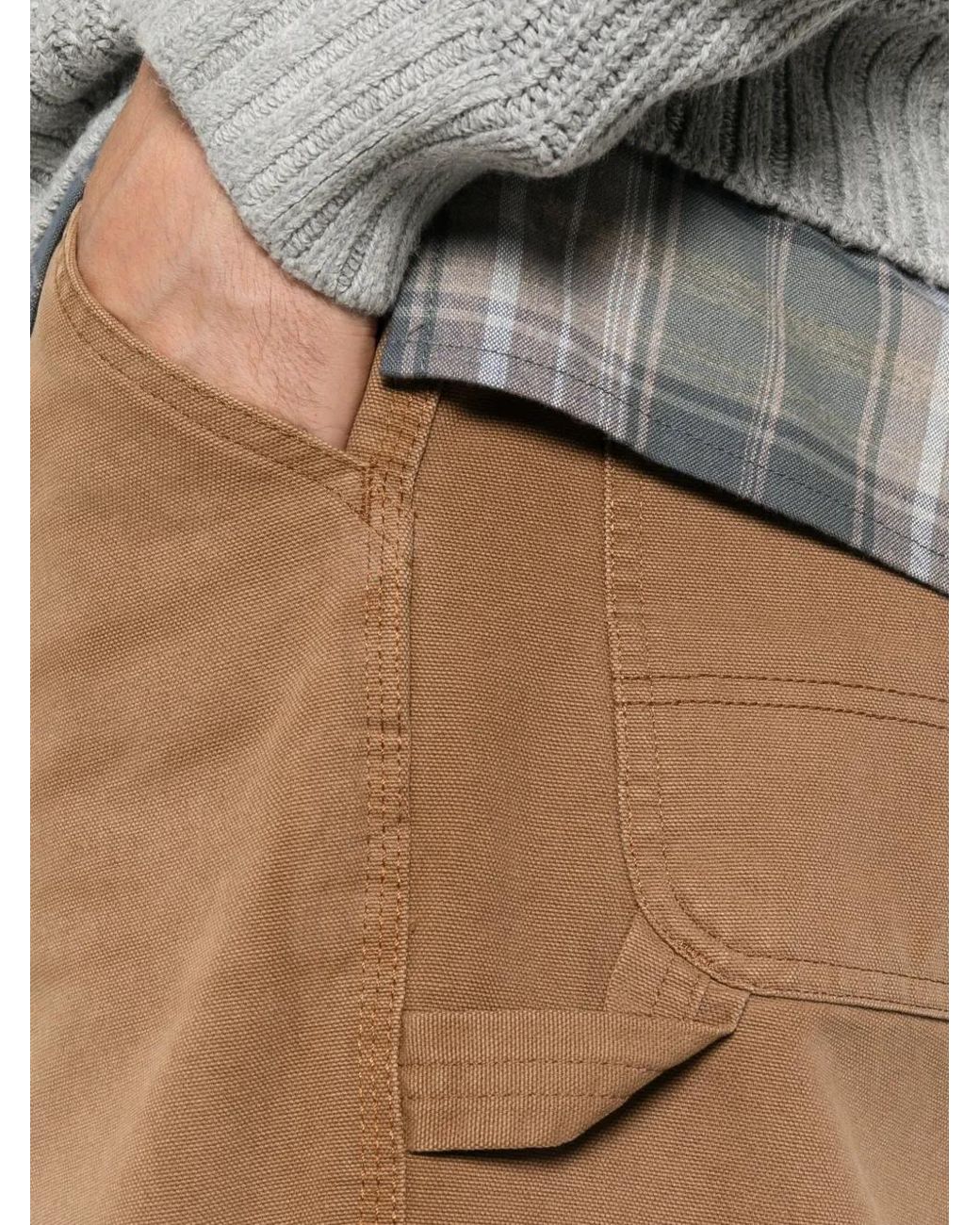Carhartt White Organic Cotton Trousers for men