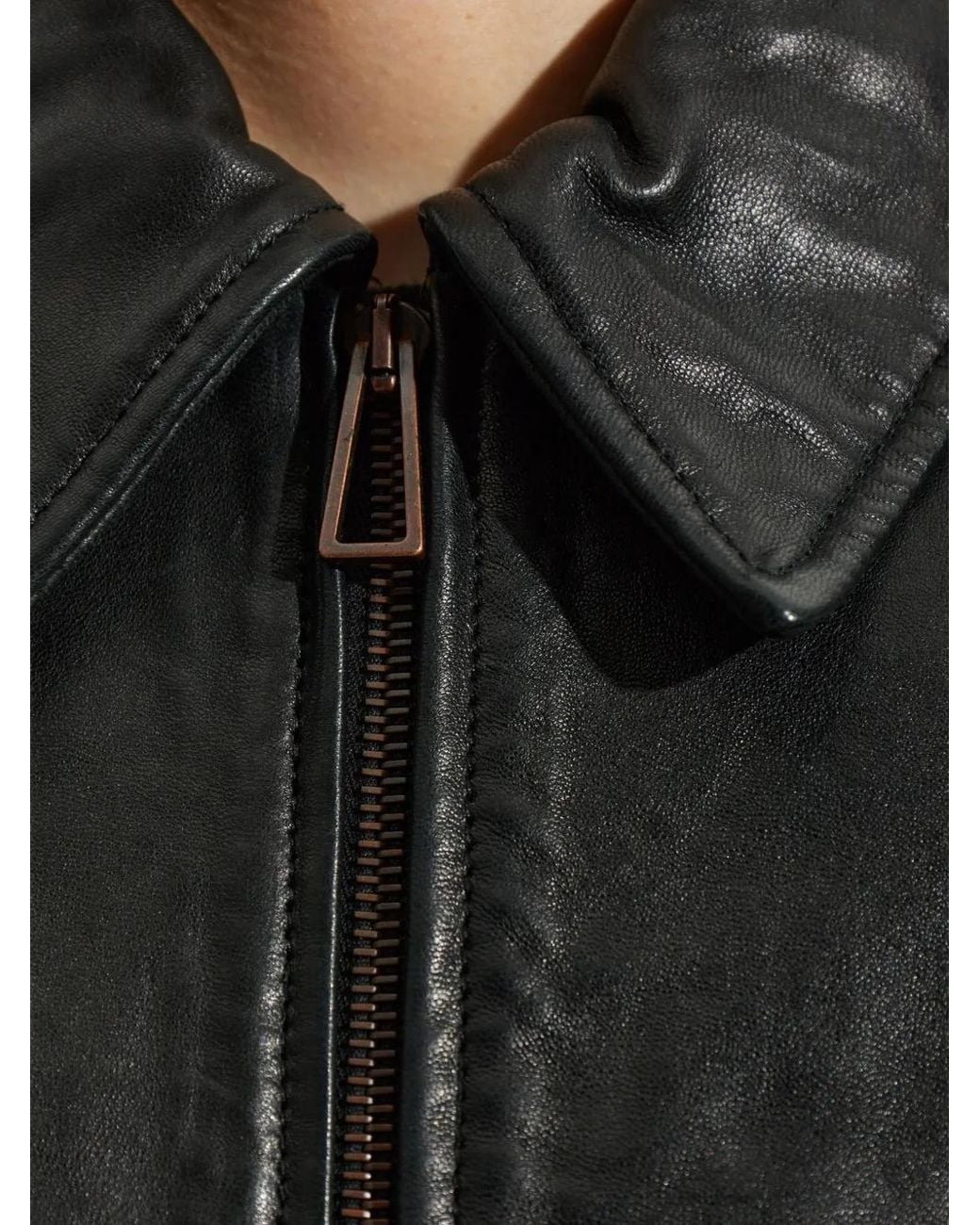 Paul Smith Black Leather Jacket for men