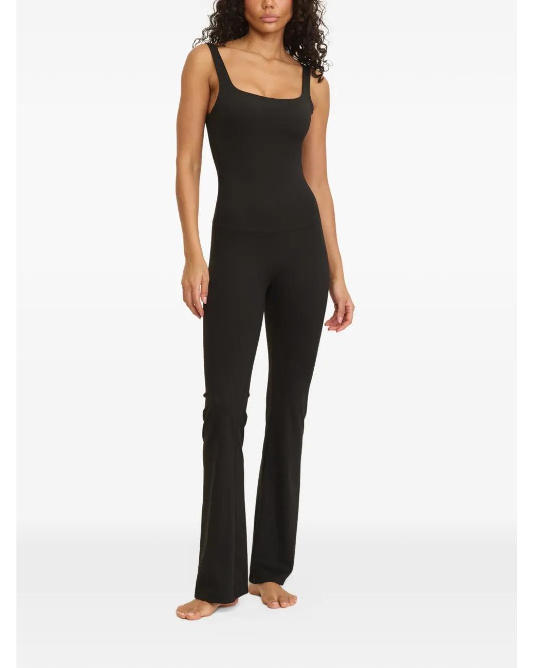 AMADAWEAR Black Anastasia Flare-Leg Jumpsuit