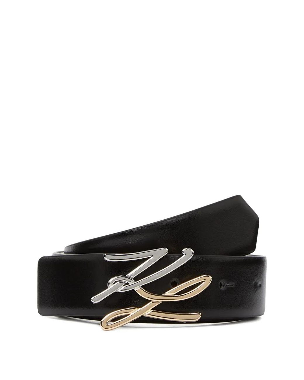 Karl Lagerfeld Black K/Autograph Reversible Belt