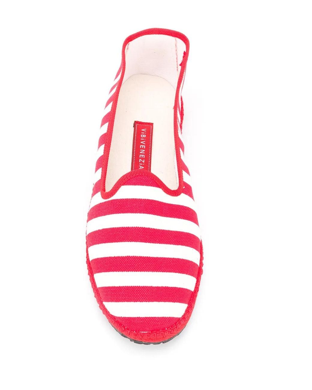 Vibi Venezia Red Striped Espadrilles