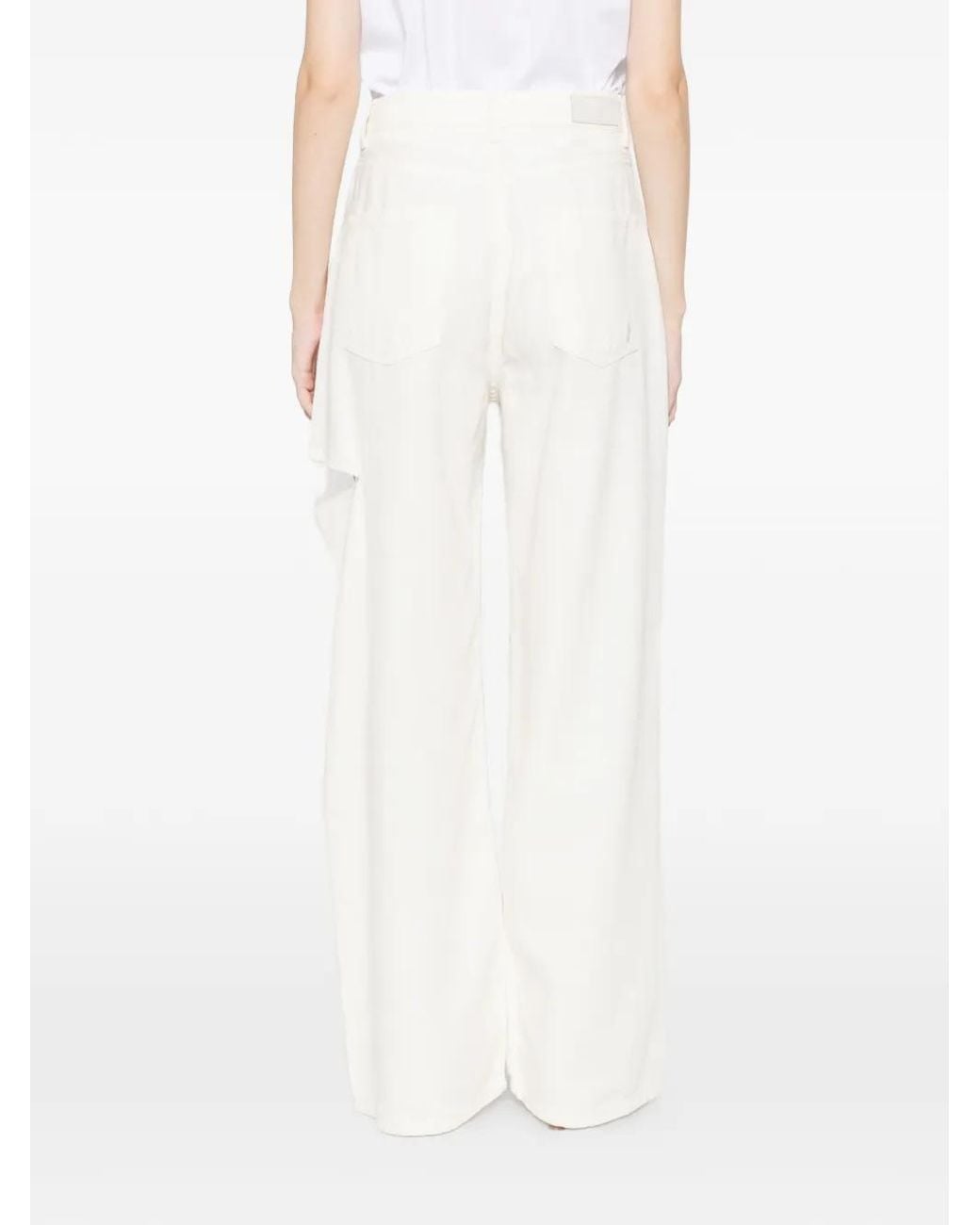 ICON DENIM White Poppy Distressed Jeans