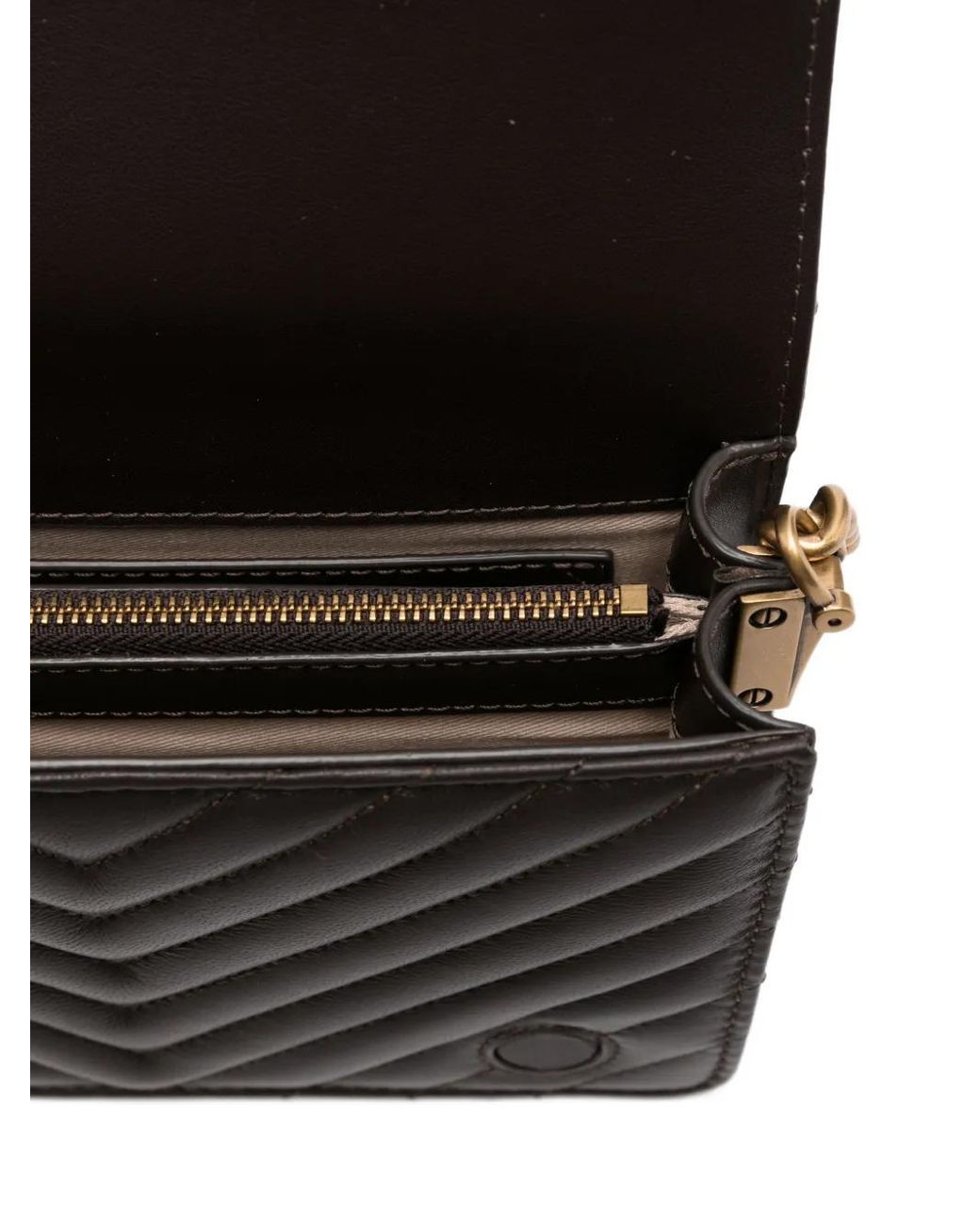 Pinko Gray Love Click Bag