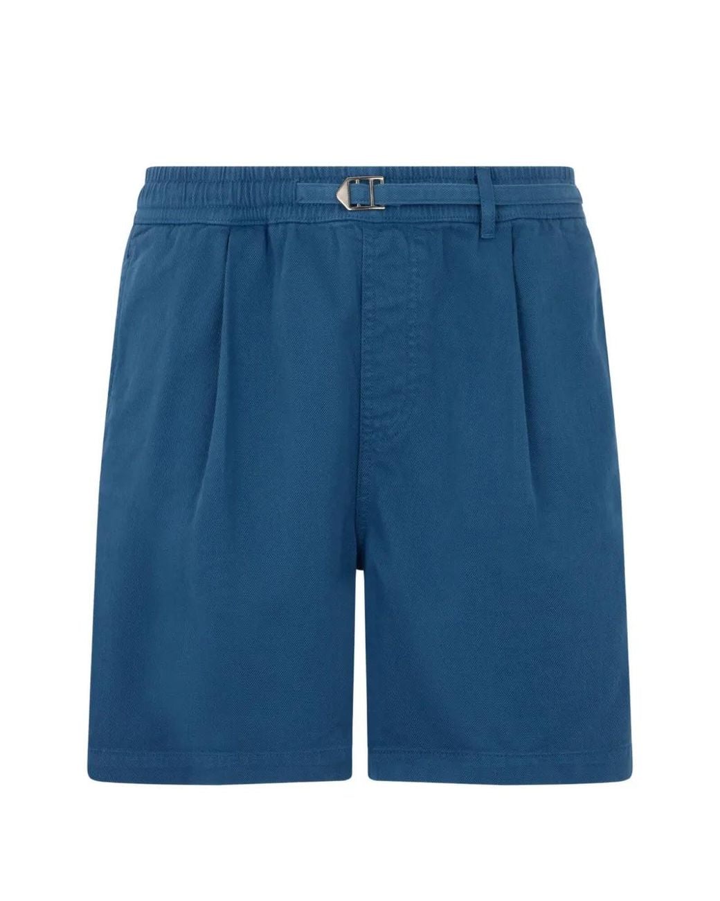 Roberto Cavalli Blue Logo-Embroidered Bermuda Shorts for men