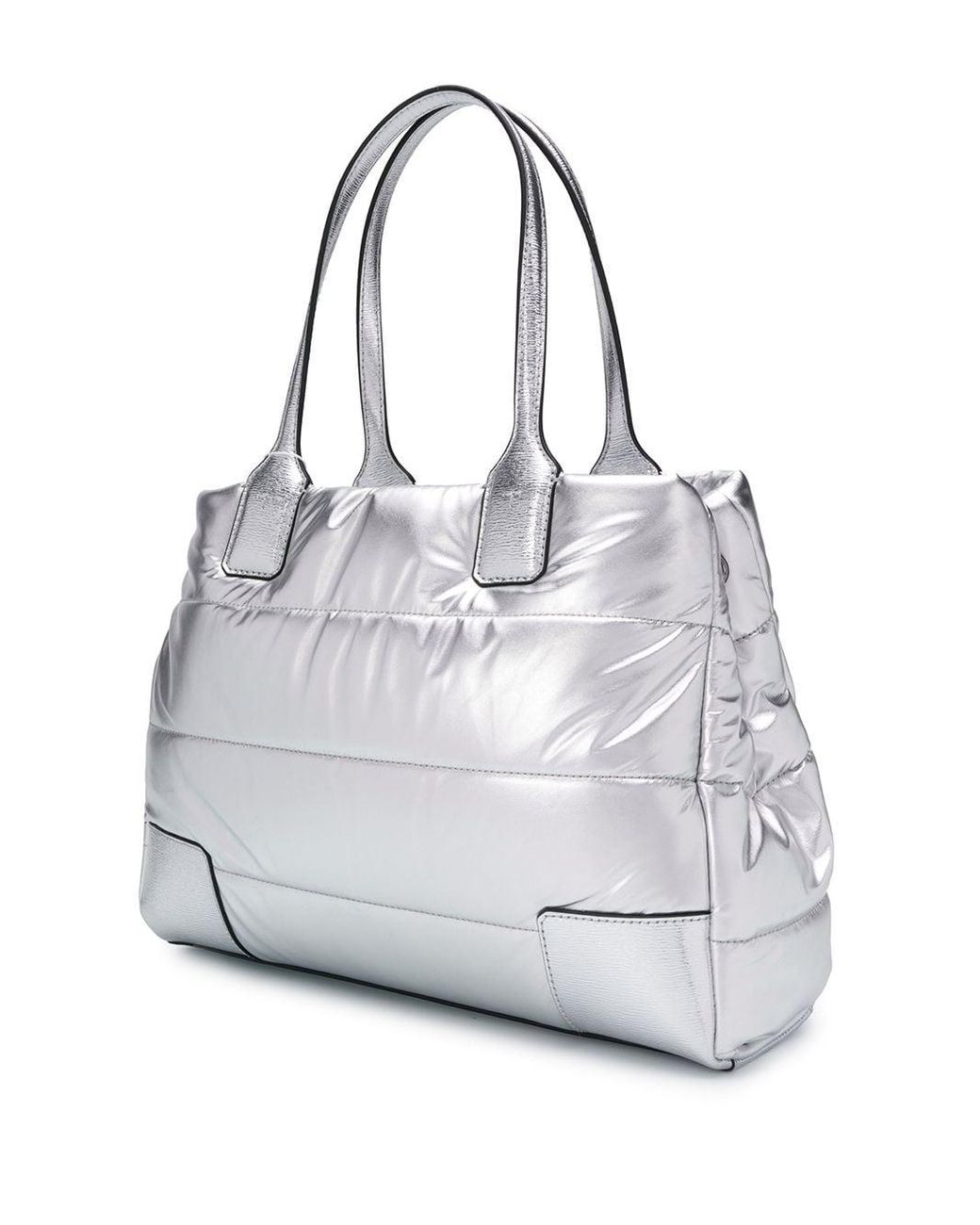 Tory Burch Ella Puffer Tote Bag in Gray | Lyst