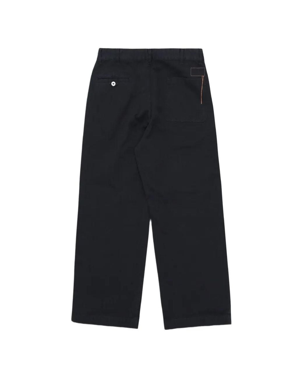 Fortela Blue Herringbone Cotton Trousers for men