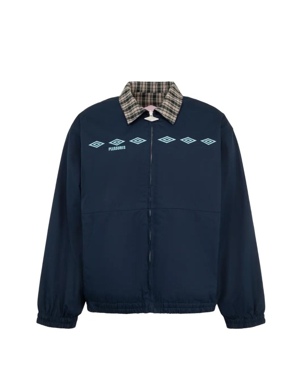Pleasures Blue Diamonds Reversible Jacket for men