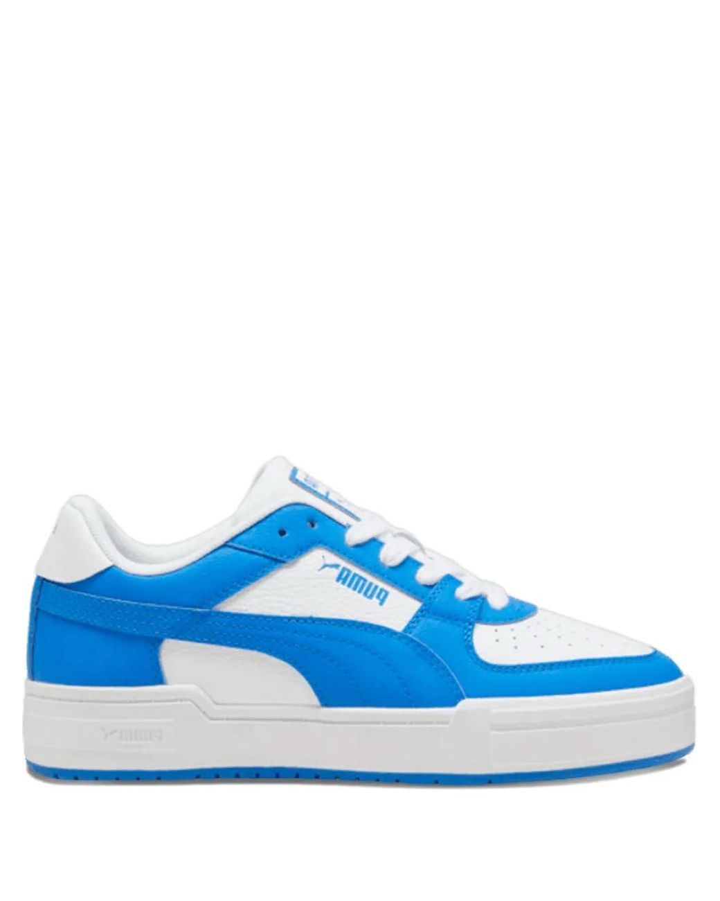 PUMA Blue Logo-Print Sneakers for men