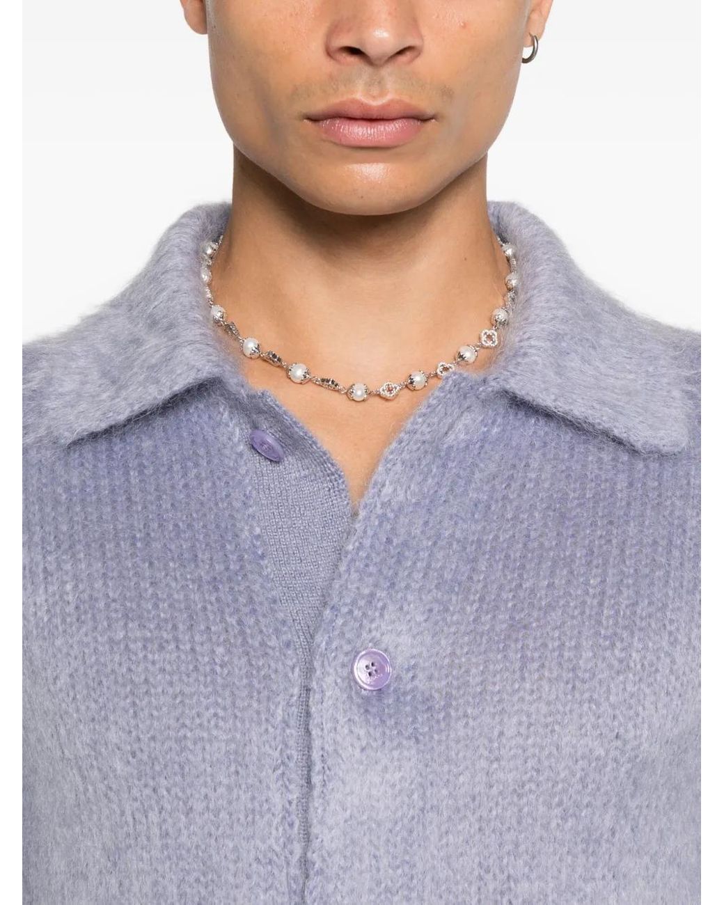 Gucci Button-Down Vest in het Purple voor heren