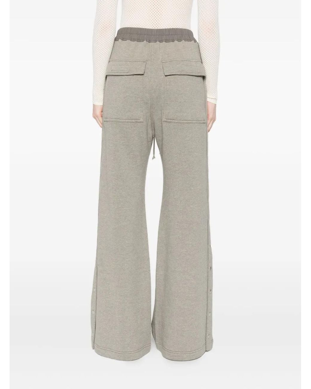 Rick Owens Gray Drawstring Trousers