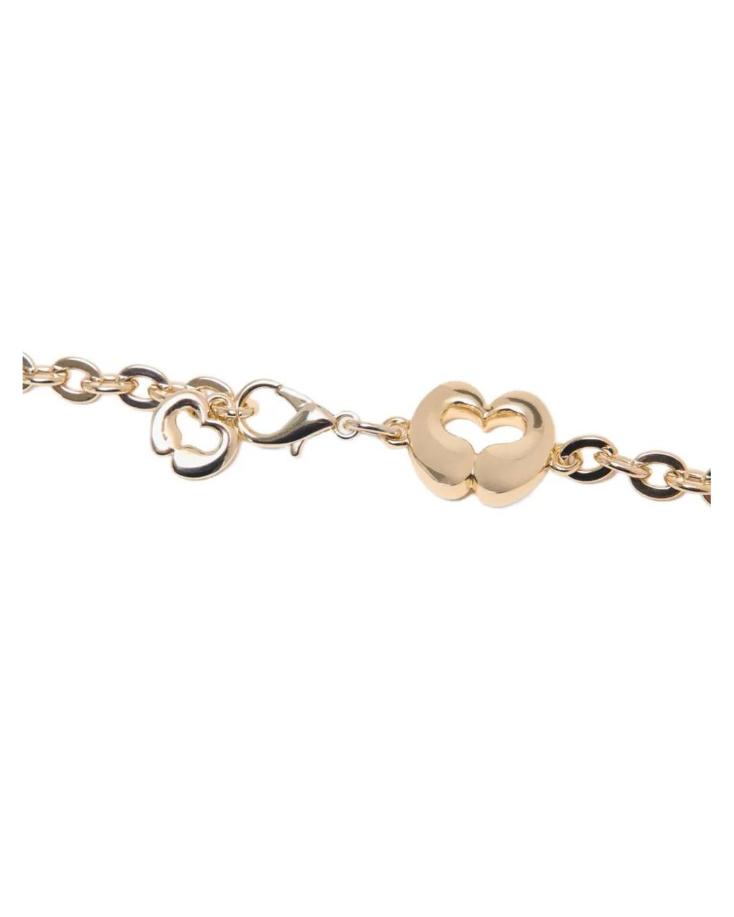 Maje White Chain Belt With Logo Details