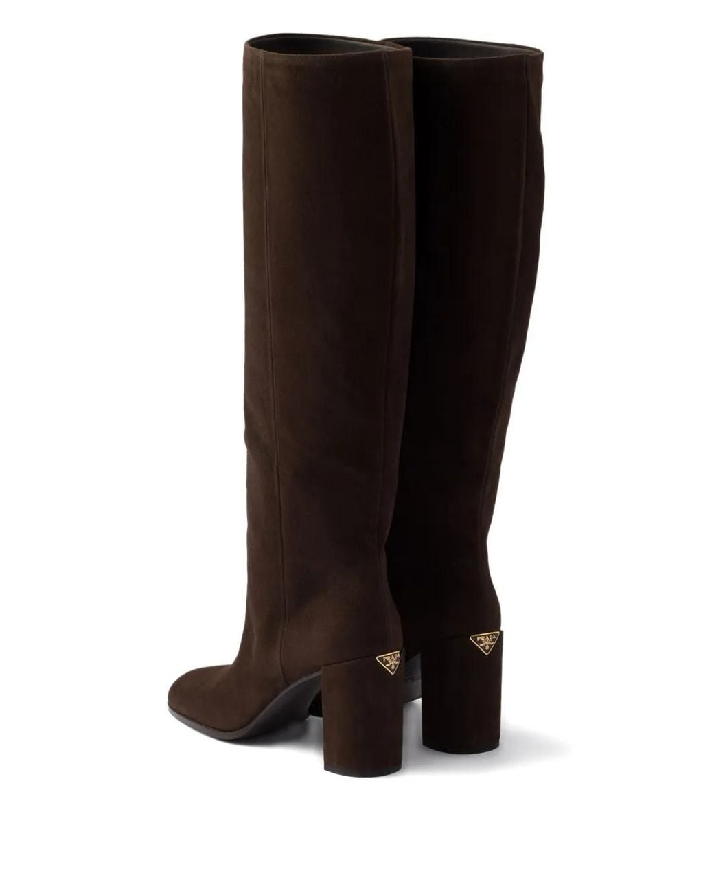 Prada Black Stiefel mit Blockabsatz 85mm