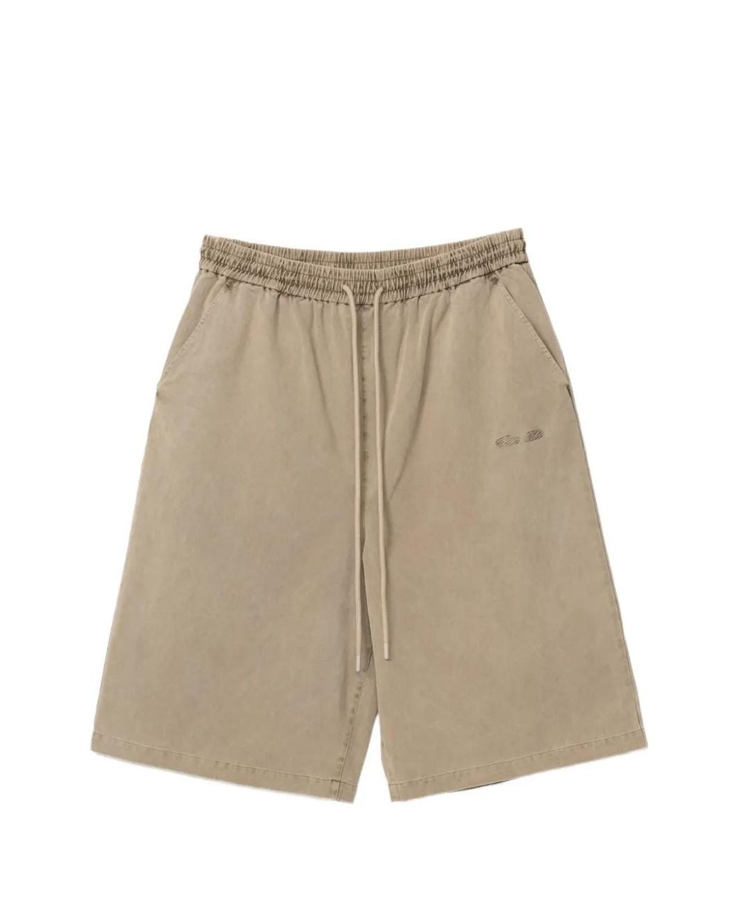 Fear Of God Natural Logo-Embroidered Shorts for men