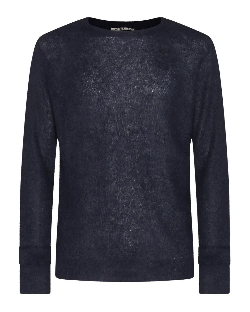 Auralee Blue Long-Sleeves Sweater for men