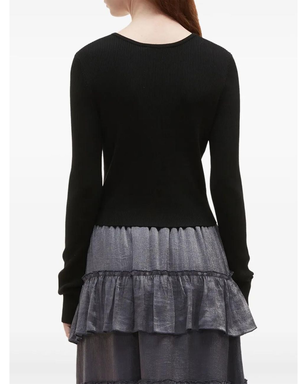 B+ AB Black Cut-Out Detailing Top