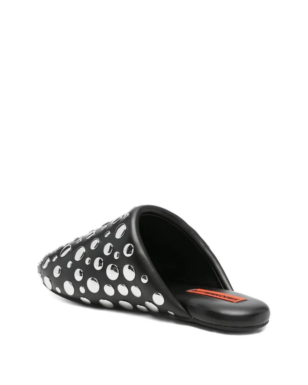 Simon Miller Black Stud-Embellished Slippers