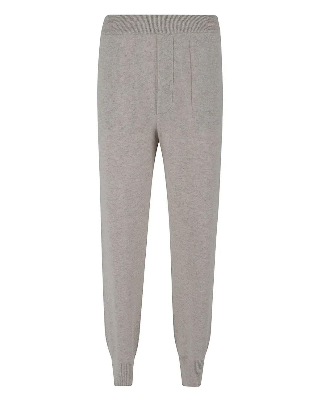 Lisa Yang Gray Ribbed Track Pants for men