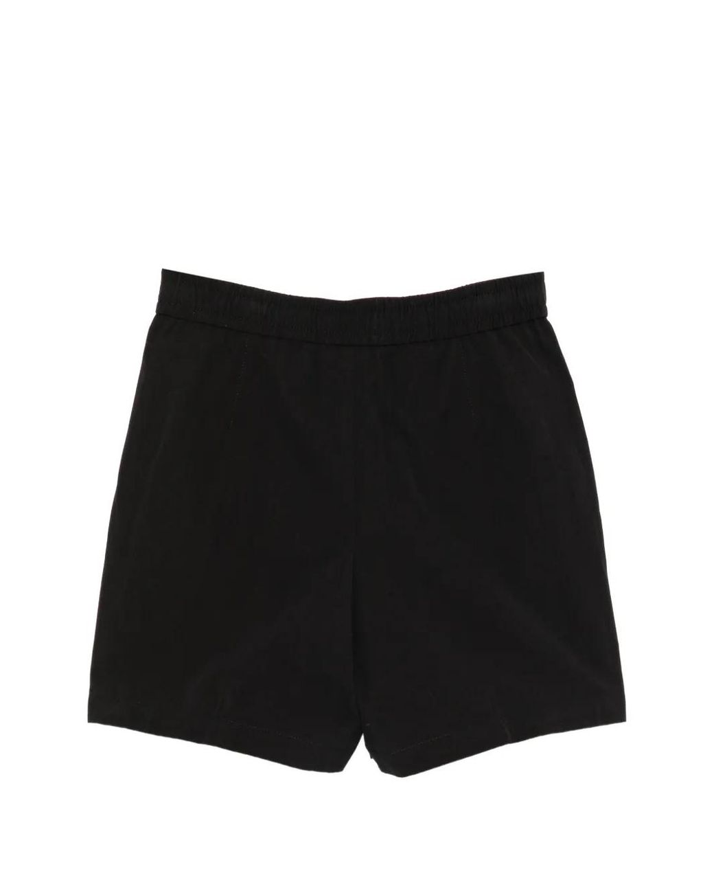James Perse Black Elasticated Cotton Shorts