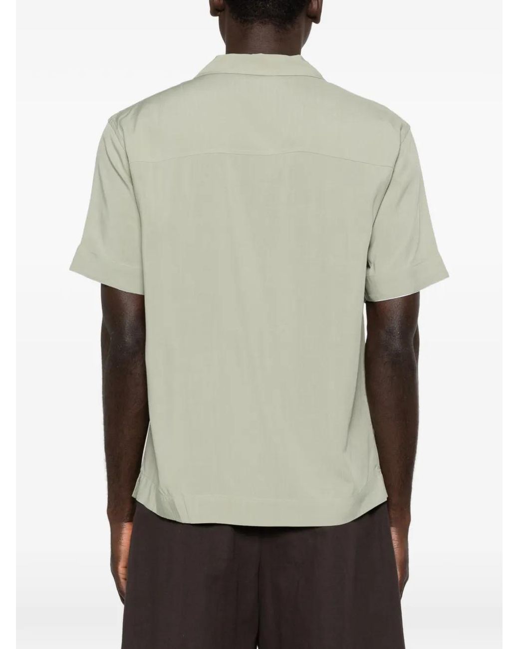 CHE White Buttoned Short-Sleeve Shirt for men