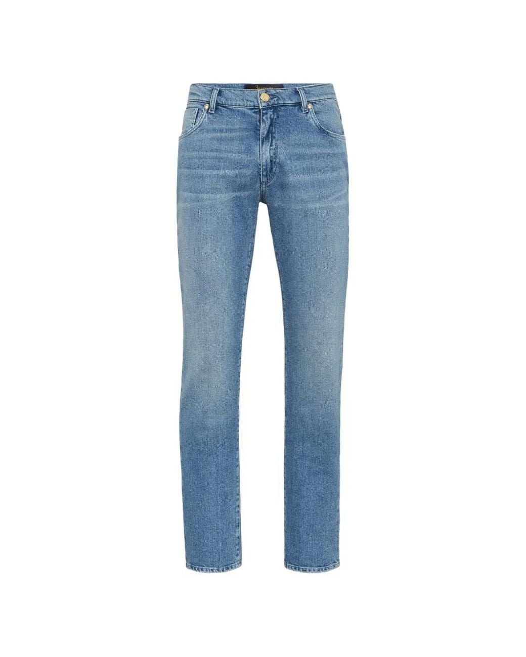 Billionaire Blue Jean À Détails Brodés Et Effet Usé for men