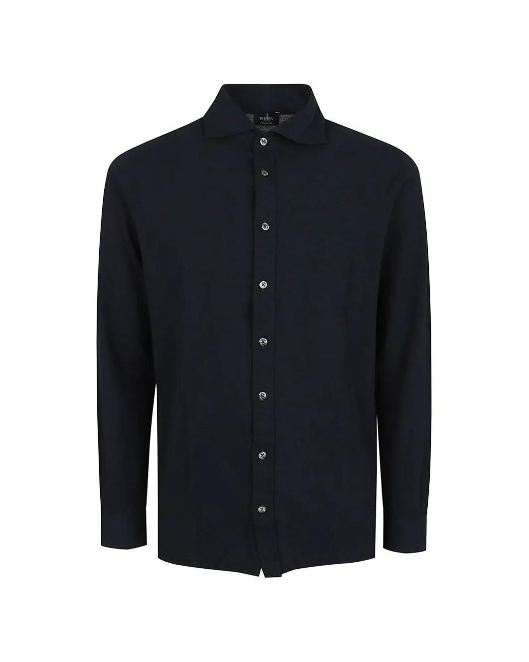 Barba Napoli Blue Buttoned Shirt for men
