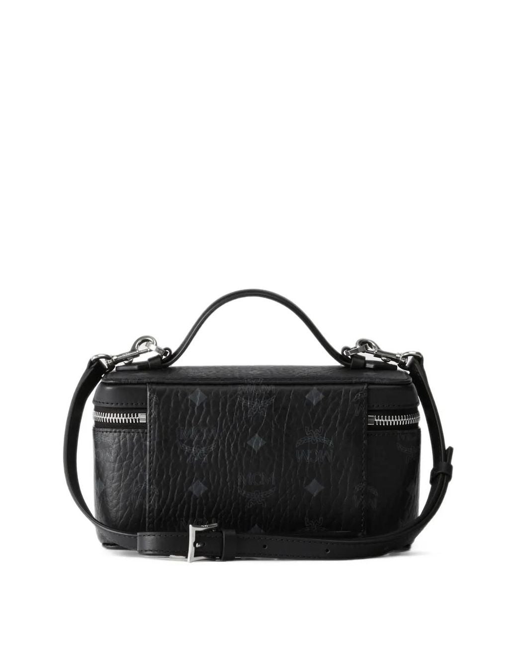 MCM Black Mini Rockstar Visetos Vanity Case