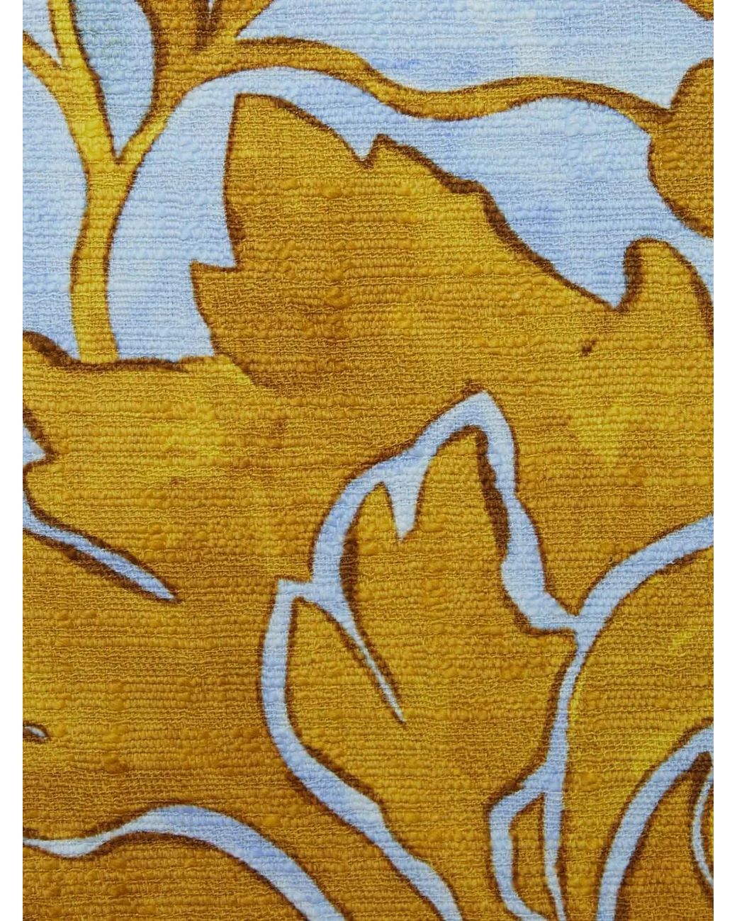 LaDoubleJ Yellow Cotton Floral La Scala Top