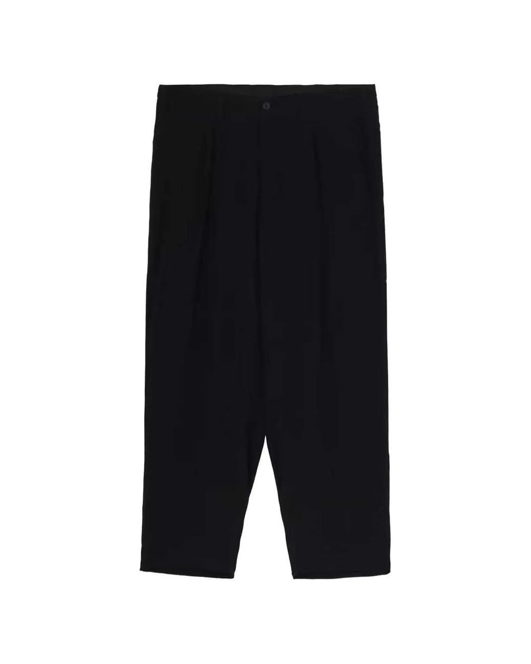 Yohji Yamamoto Black Pantalon Chino À Plis for men