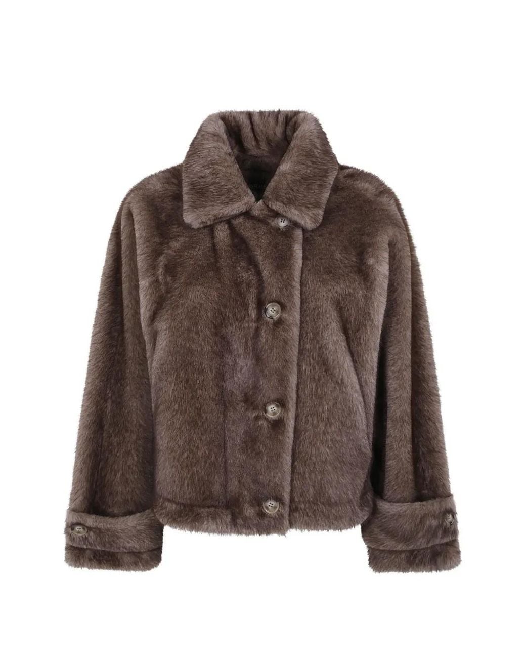 DR. HOPE Brown Button-Up Jacket