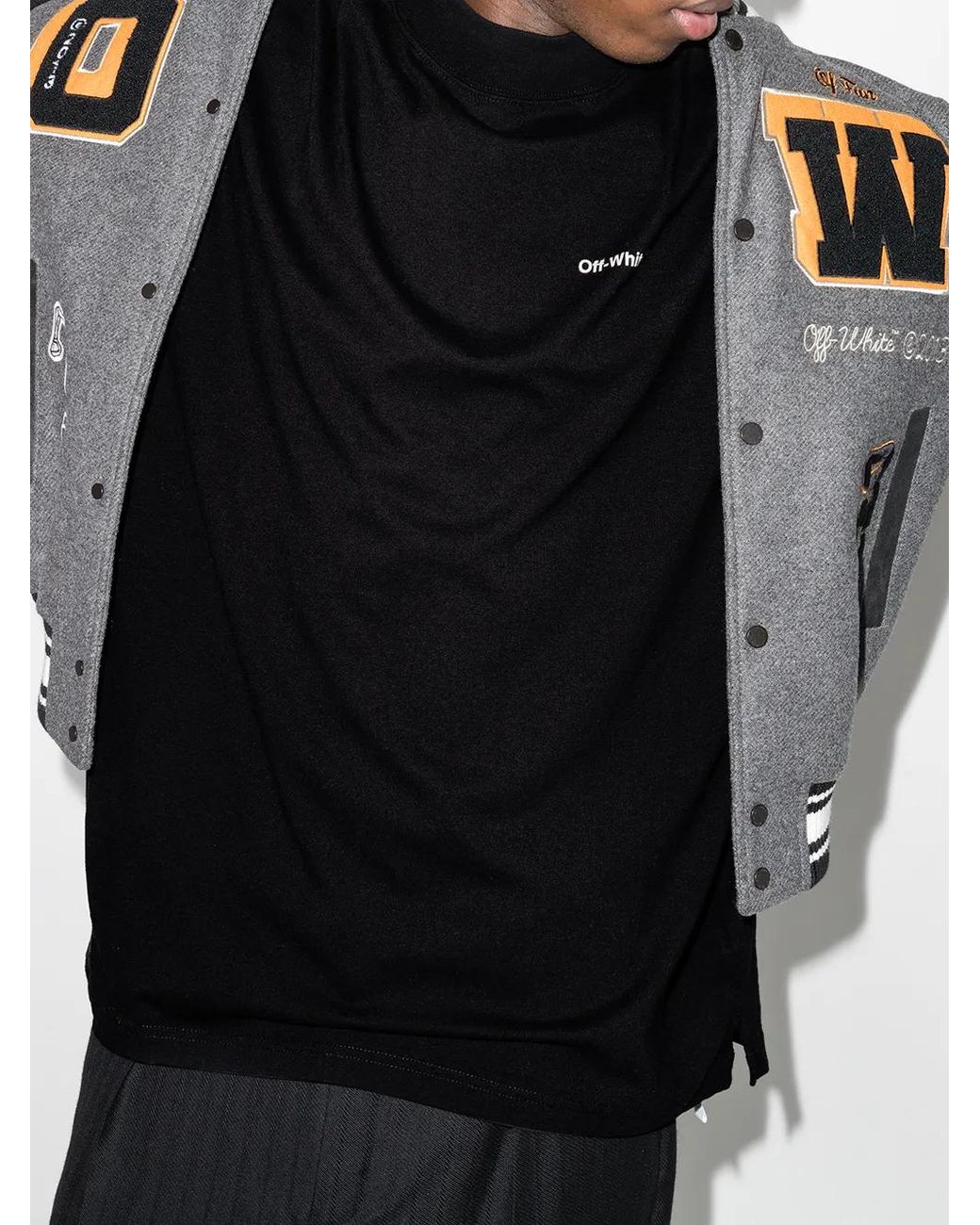 Off-White c/o Virgil Abloh Black Caravaggio Arrow Long-Sleeve T-Shirt for men