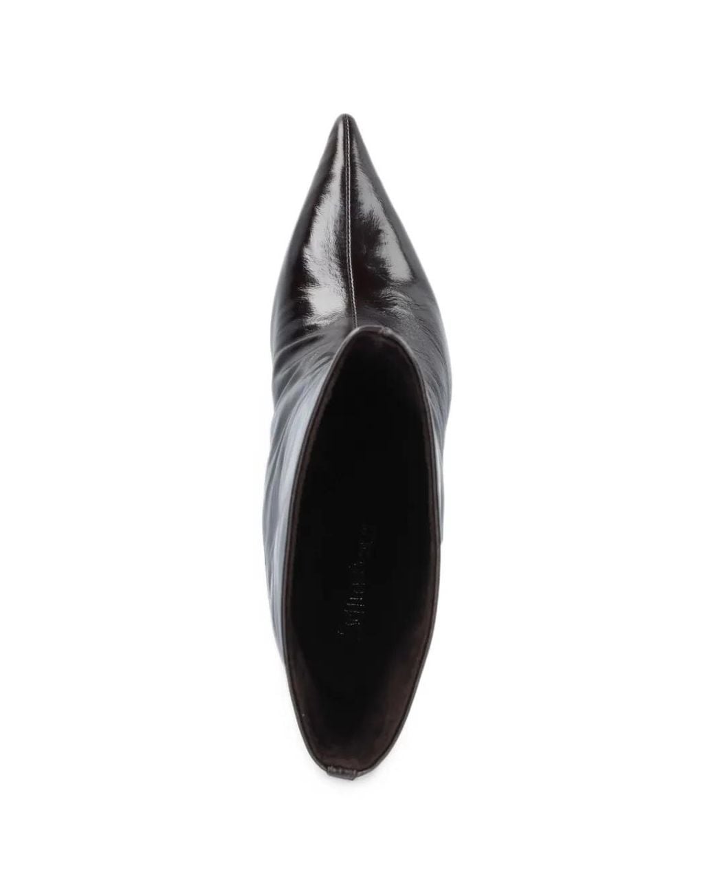 Jeffrey Campbell Black Patent-Finish Pointed-Toe Ankle Boots