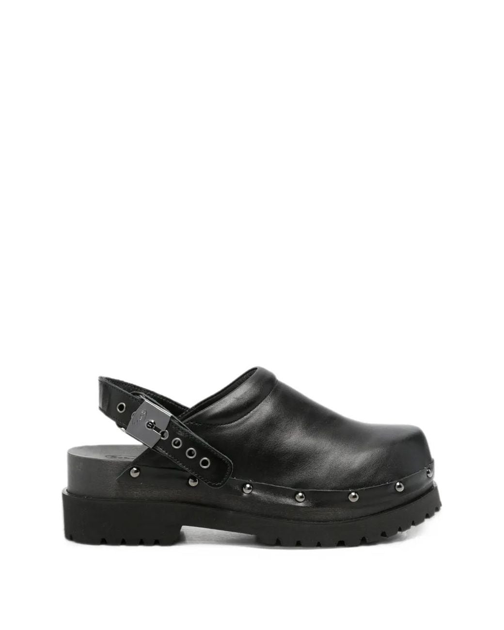 Scholl Black Cindy Studded Mules