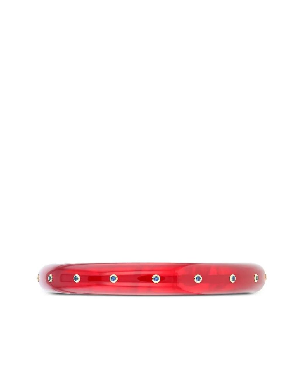 Mark Davis Red 18K Sapphire Bangle