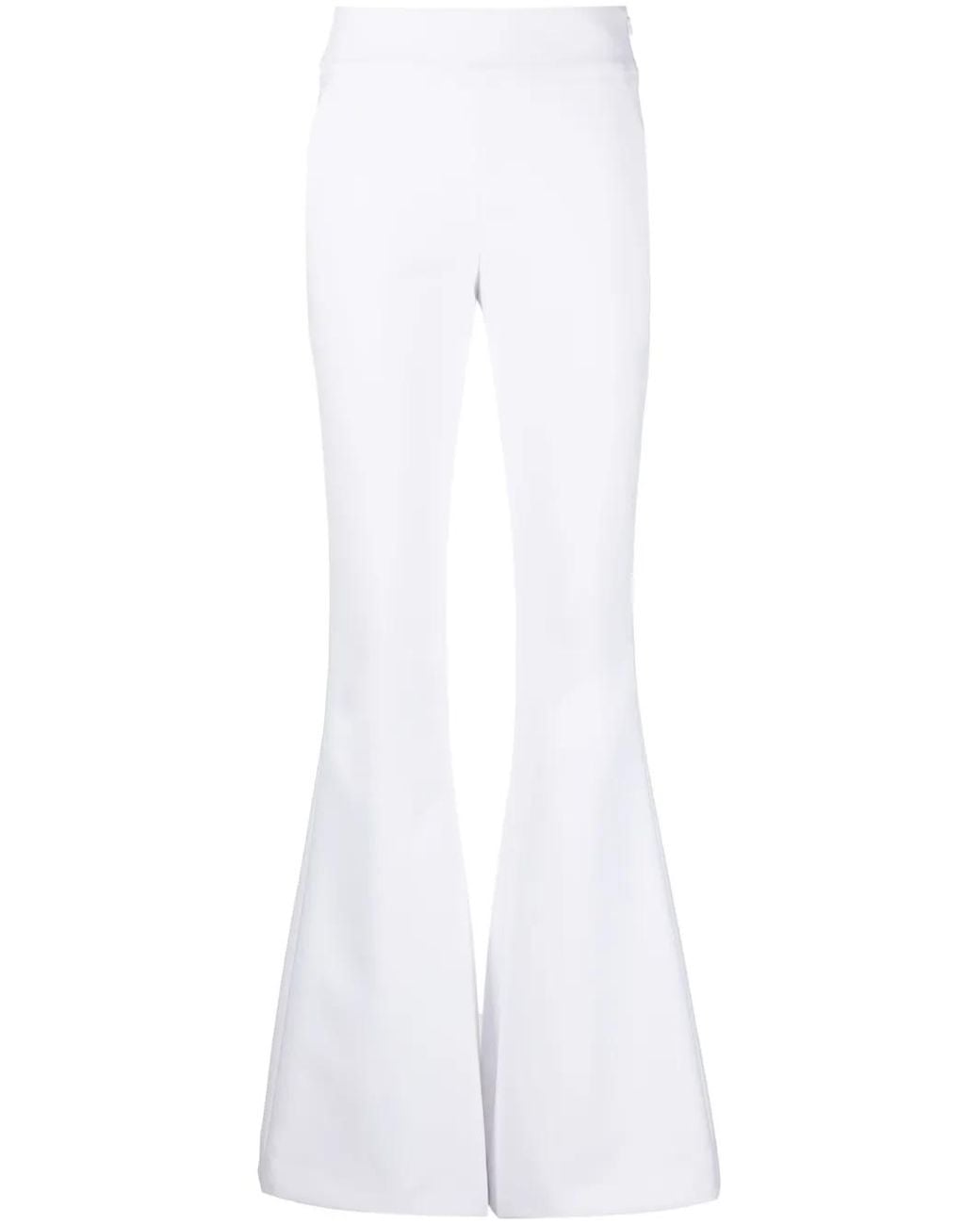Genny Flared Broek in het White