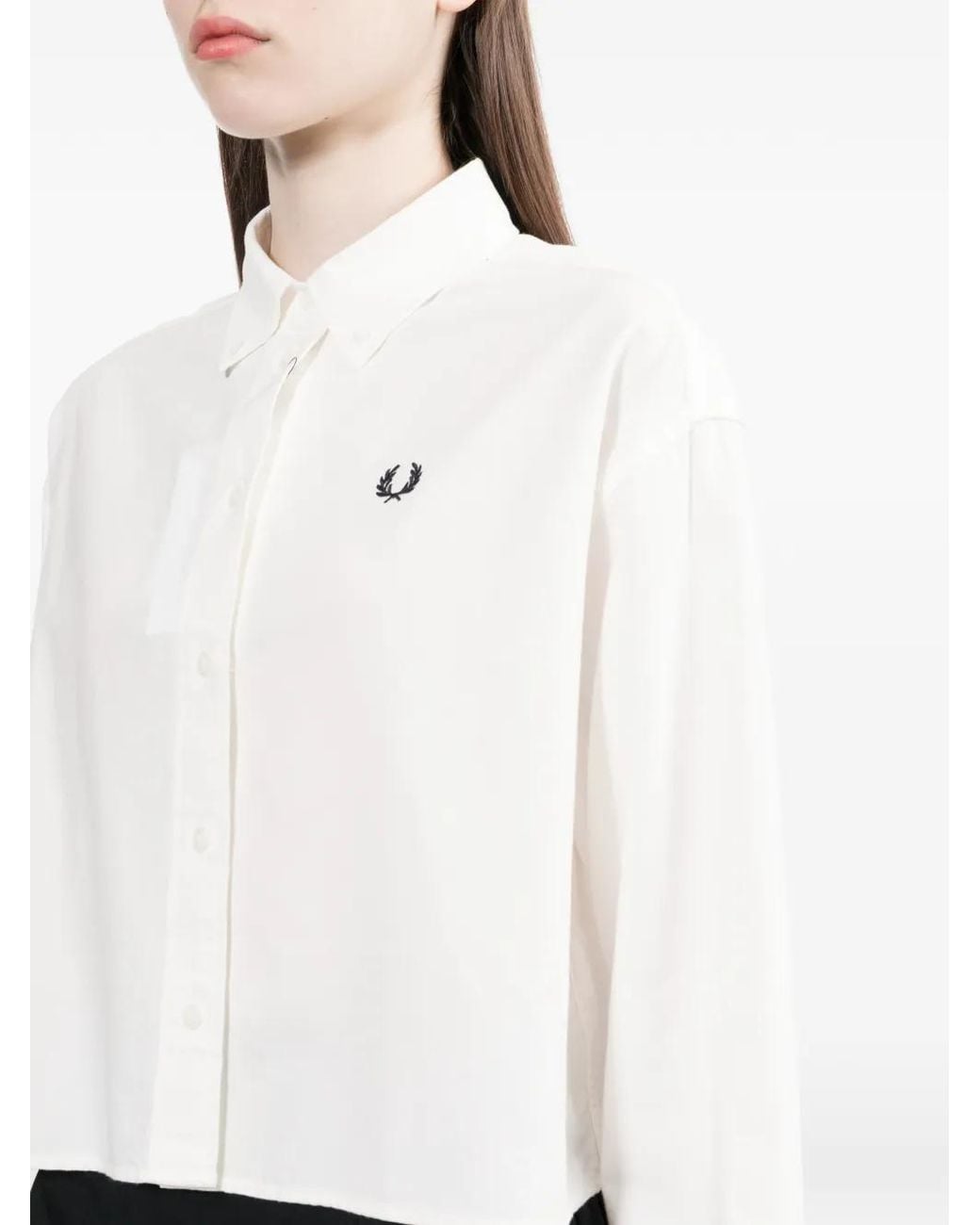 Fred Perry White Button Down Shirt