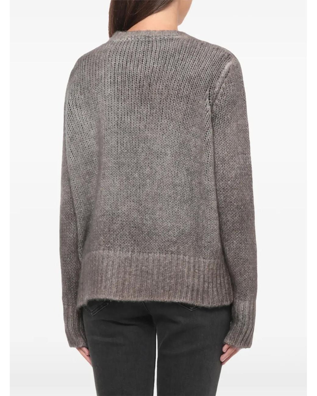 Avant Toi Gray Pull En Maille Épaisse