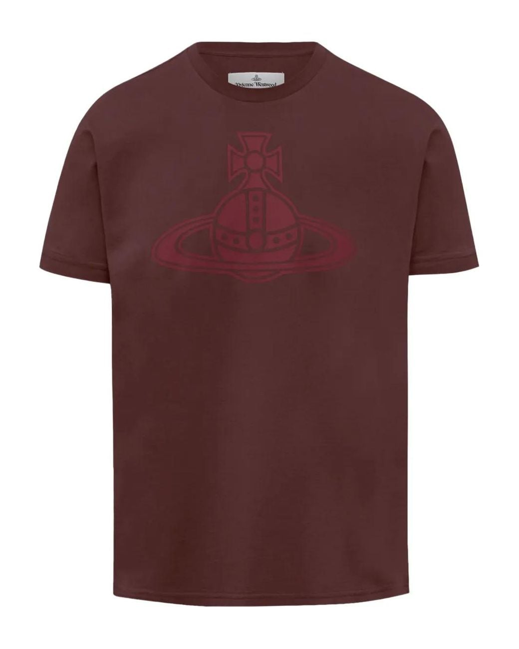 Vivienne Westwood Red Orb-Print Cotton T-Shirt