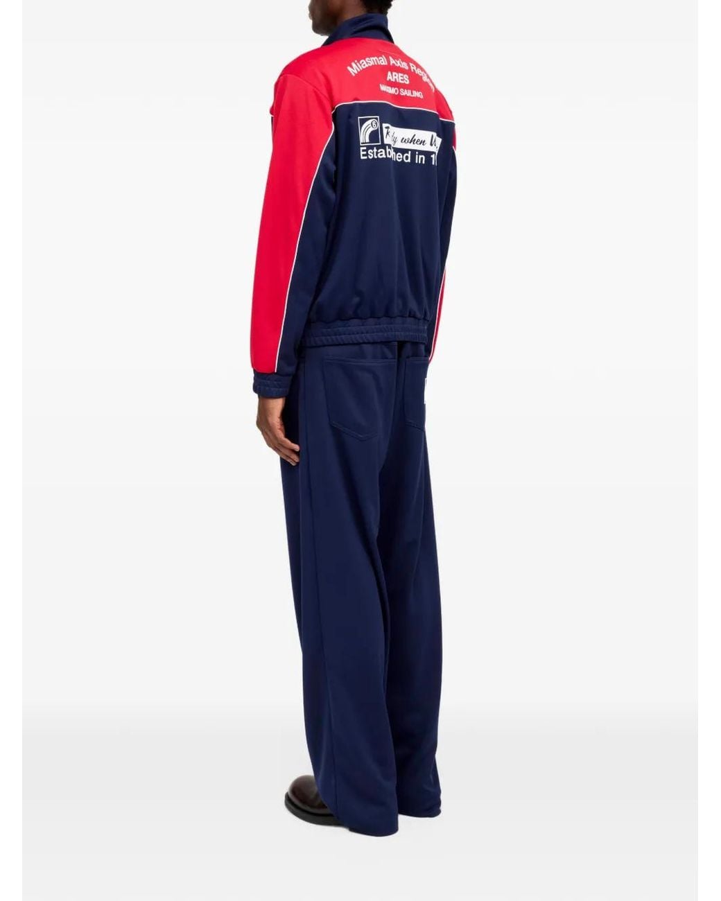 MM6 by Maison Margiela Blue Anagram Track Jacket for men