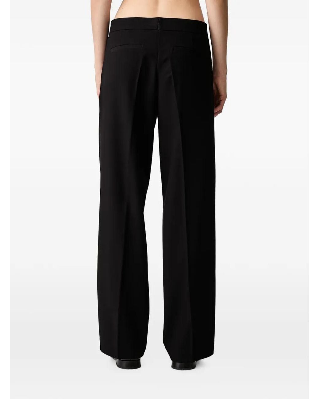 WRSTBHVR Black Eilika Pressed-Crease Trousers
