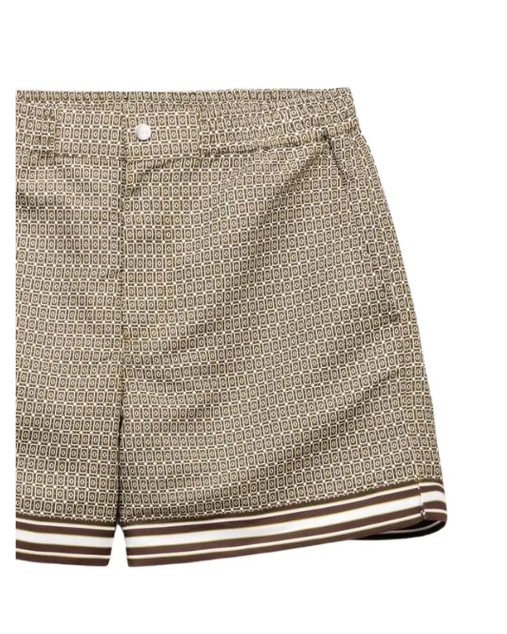 CHE Gray Lucena-Print Swim Shorts for men