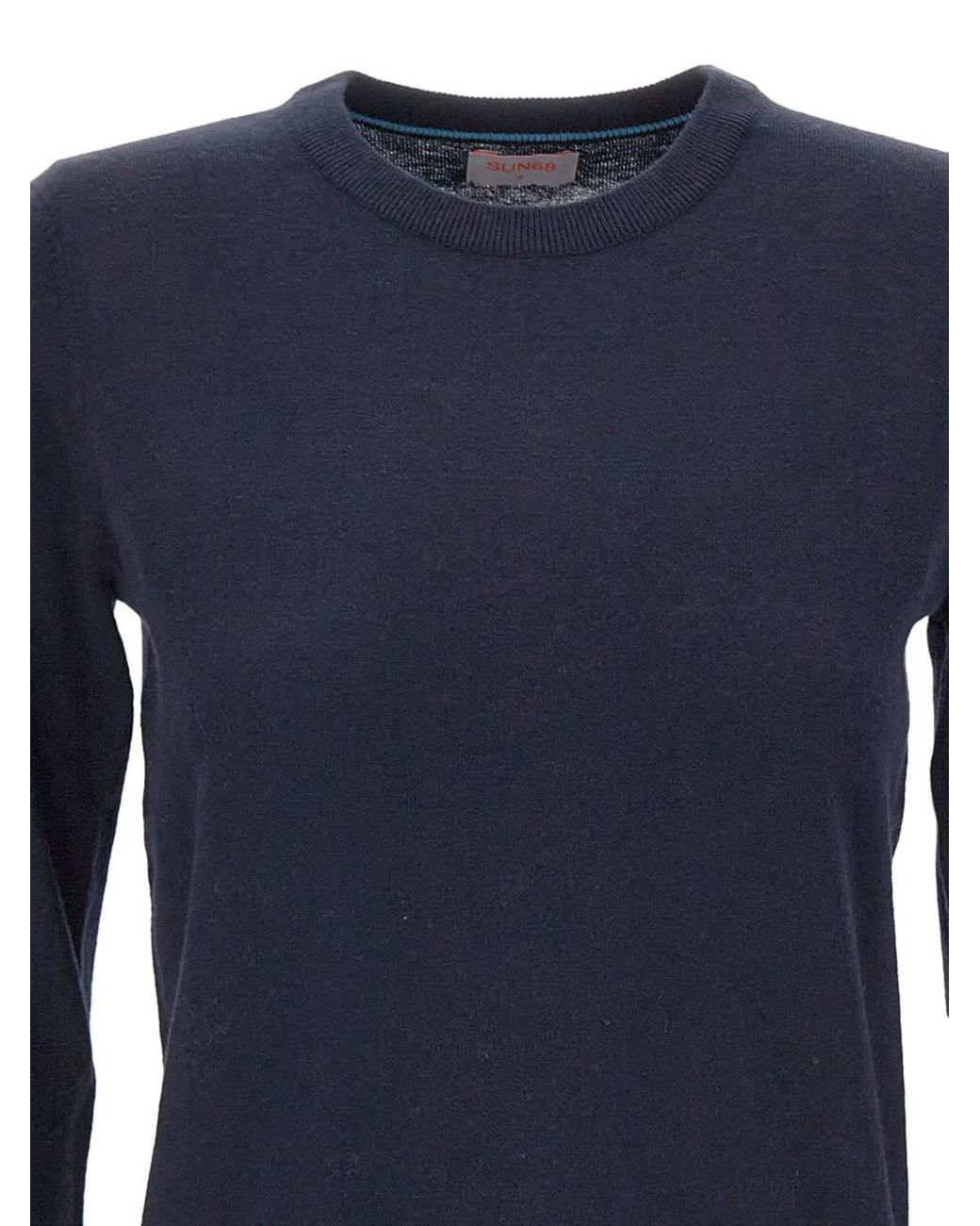 Sun 68 Blue Crew-Neck Sweater