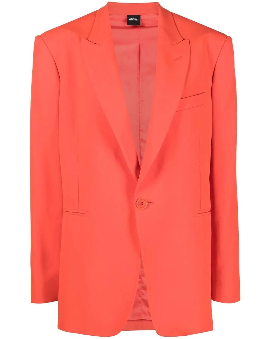 Aspesi Red Single-Breasted Blazer