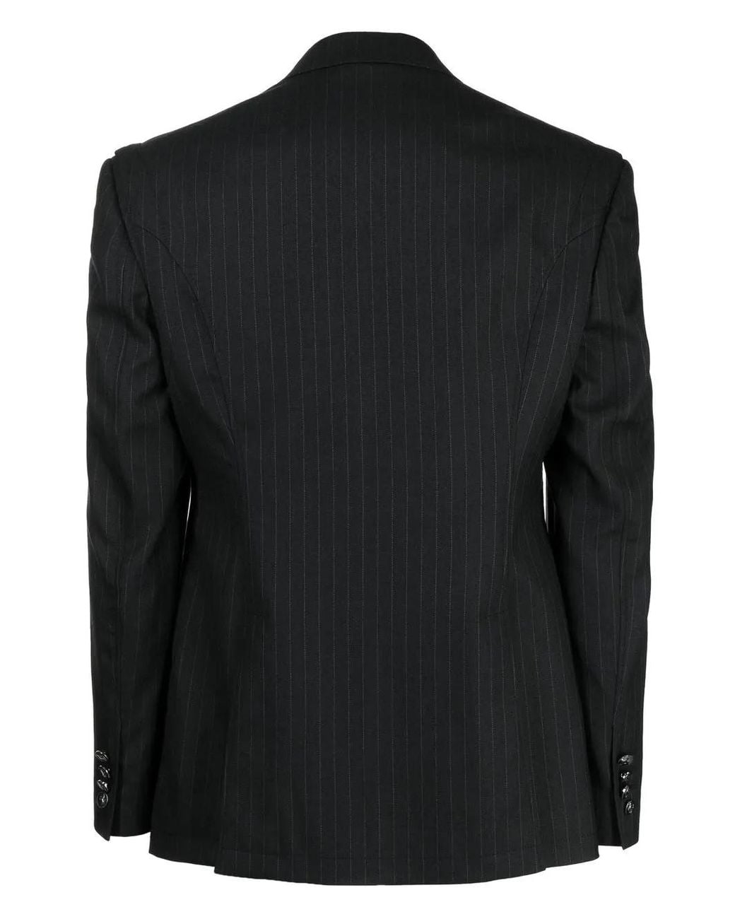 Ferrari Black Double-Breasted Virgin-Wool Blazer for men