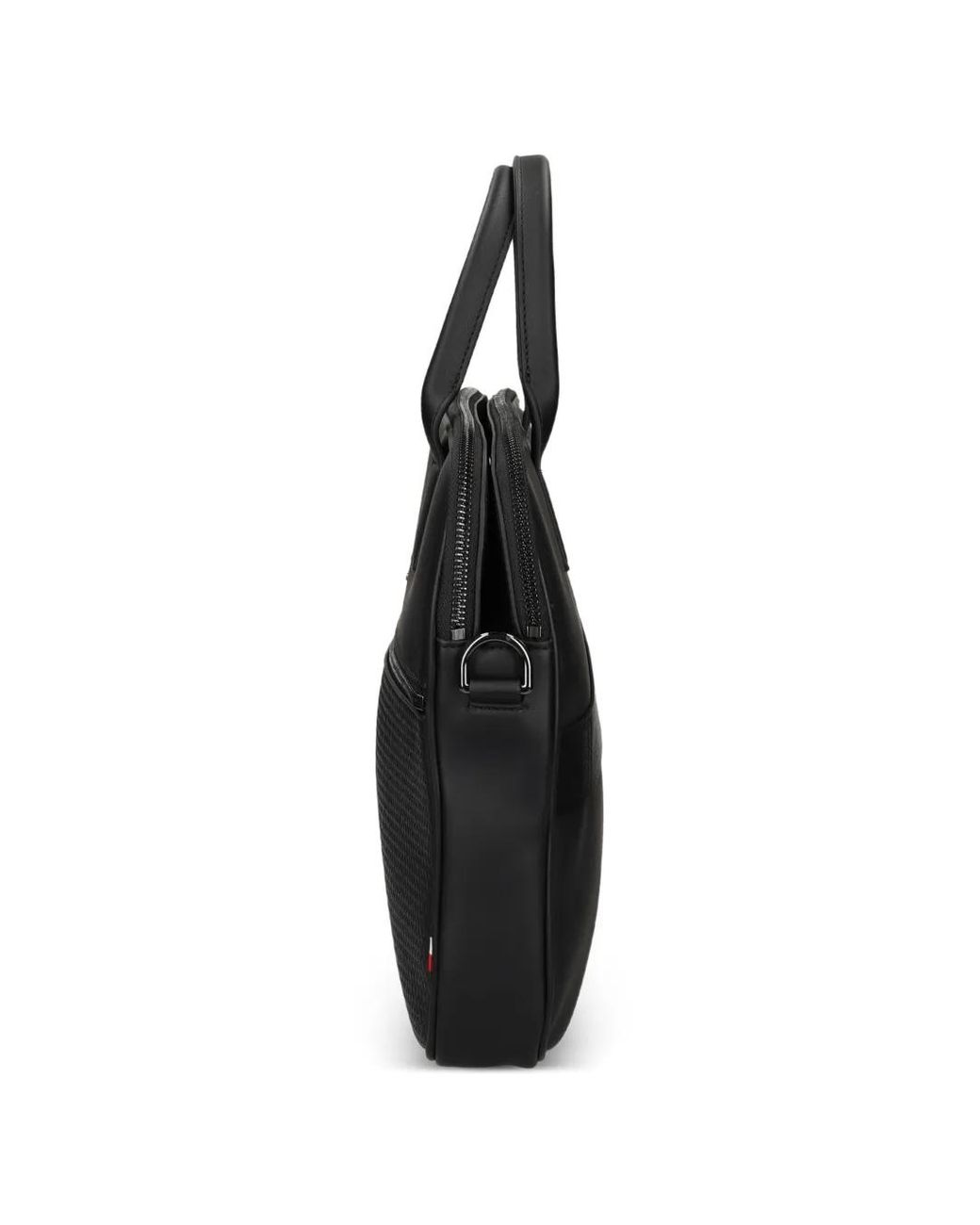 Tommy Hilfiger Black Zip Laptop Bag for men