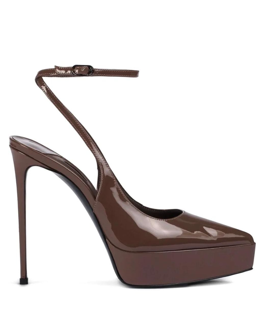 Le Silla Brown 140Mm Uma Slingback Pumps