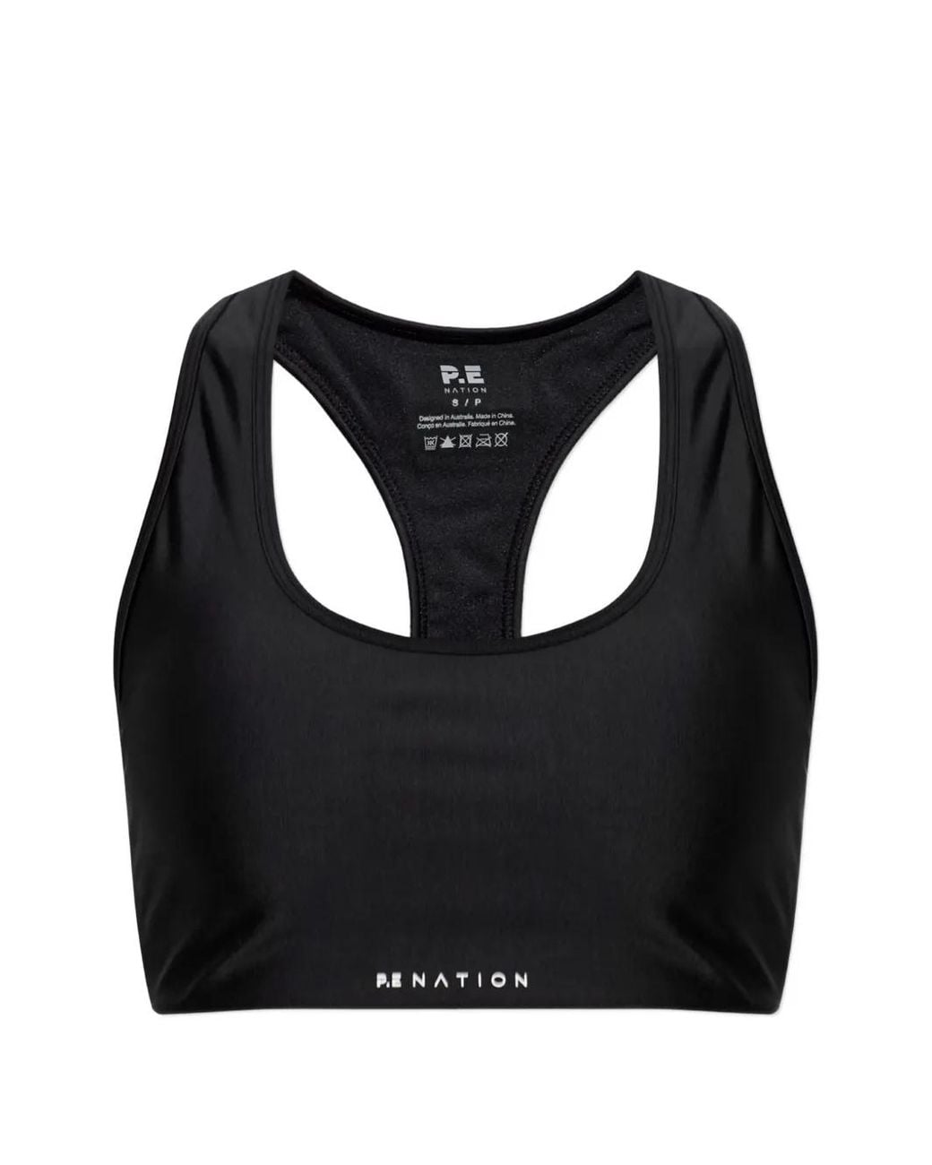 P.E Nation Black Fairmont Racerback Top