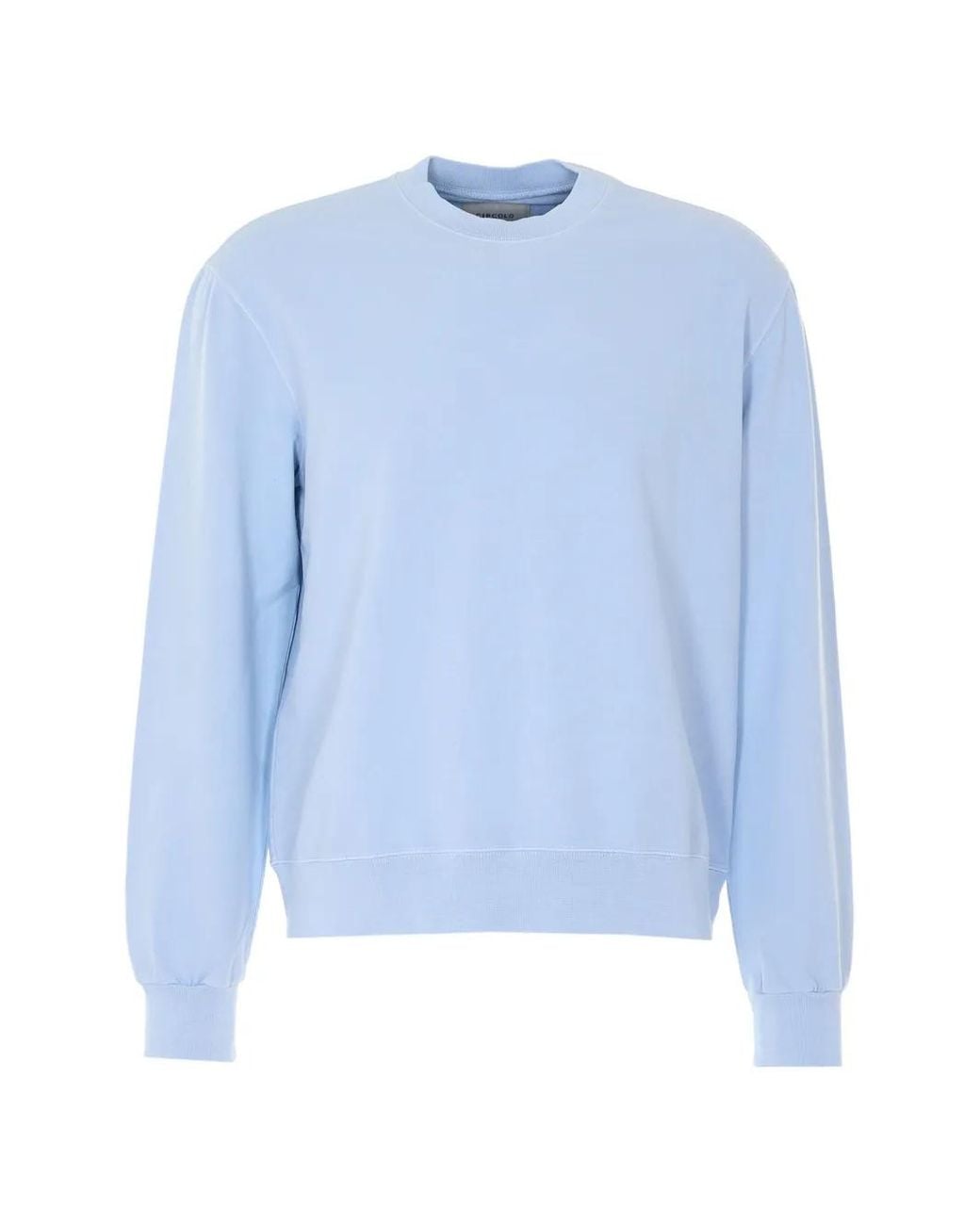 Circolo 1901 Blue Crew-Neck Long-Sleeve Sweatshirt for men
